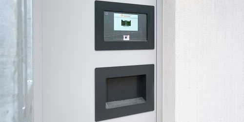 Abholstation Bild der Abholstation an der Apotheke