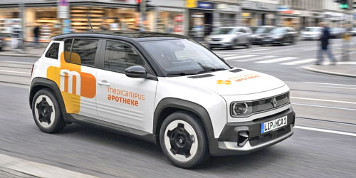 Lieferservice Bild des Servicewagens der Medicampus